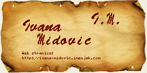 Ivana Midović vizit kartica